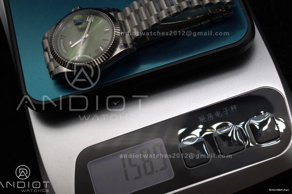 Weight DayDate Green on President 40 Gain SS A Bezel GSF 719 OdorResistant Dial Roman Bracelet 0412